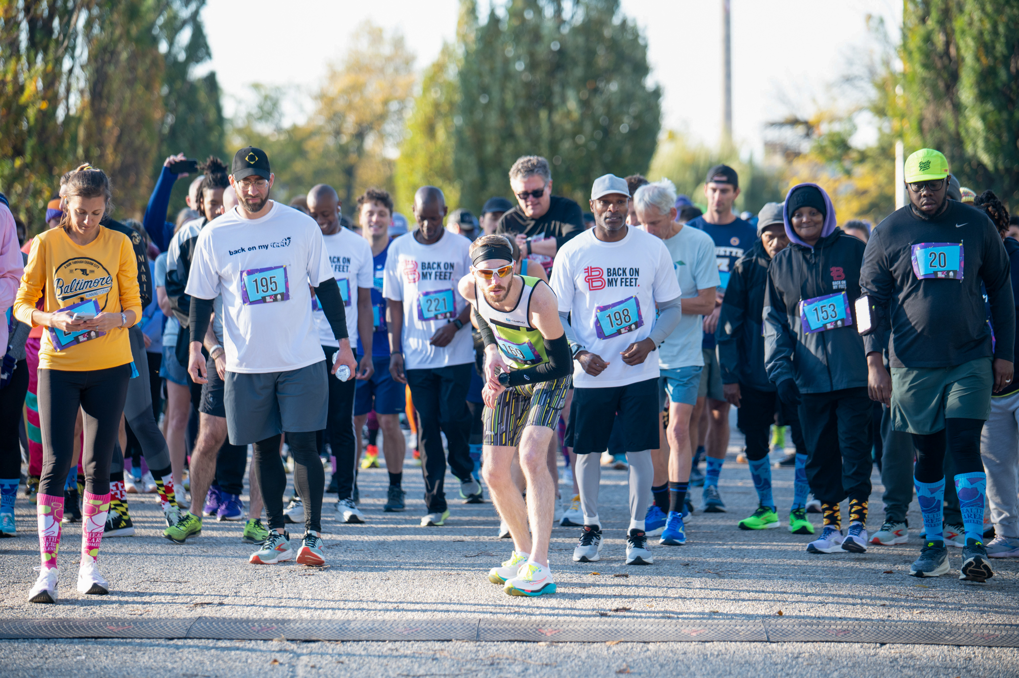 5K participants get ready at the starting line