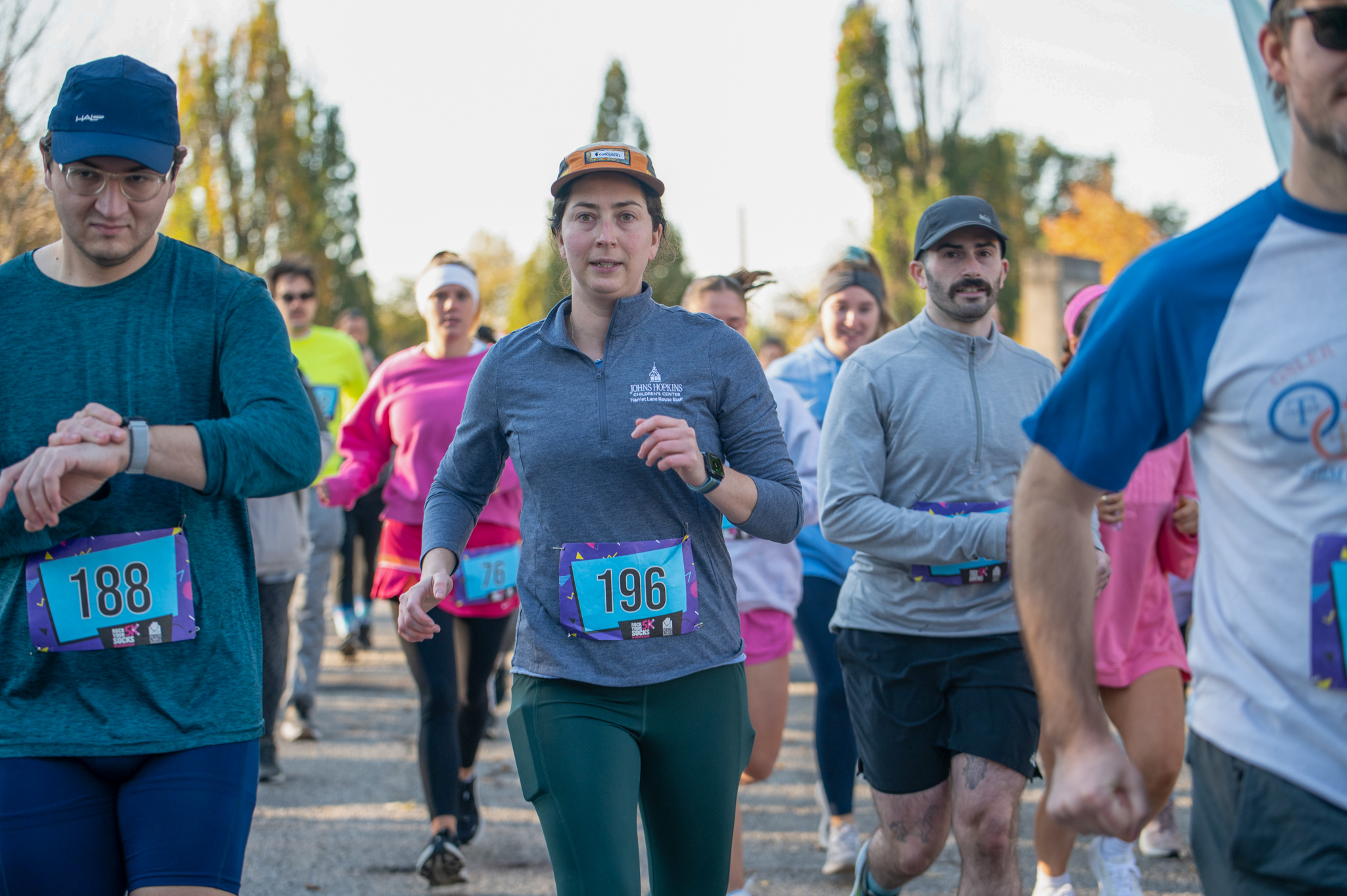 5K participants run along the course