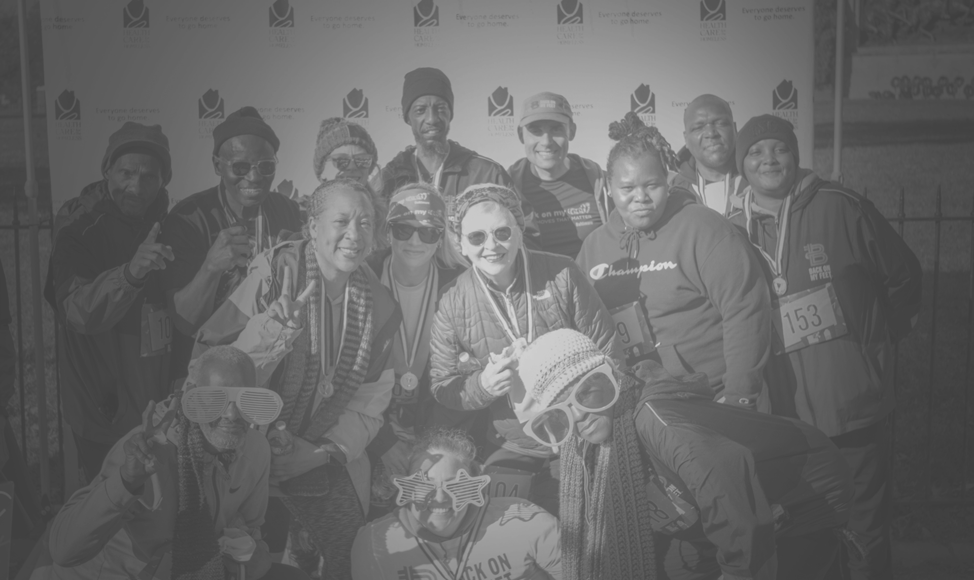 Group photo of participants at the 2025 Rock Your Socks 5K. 
