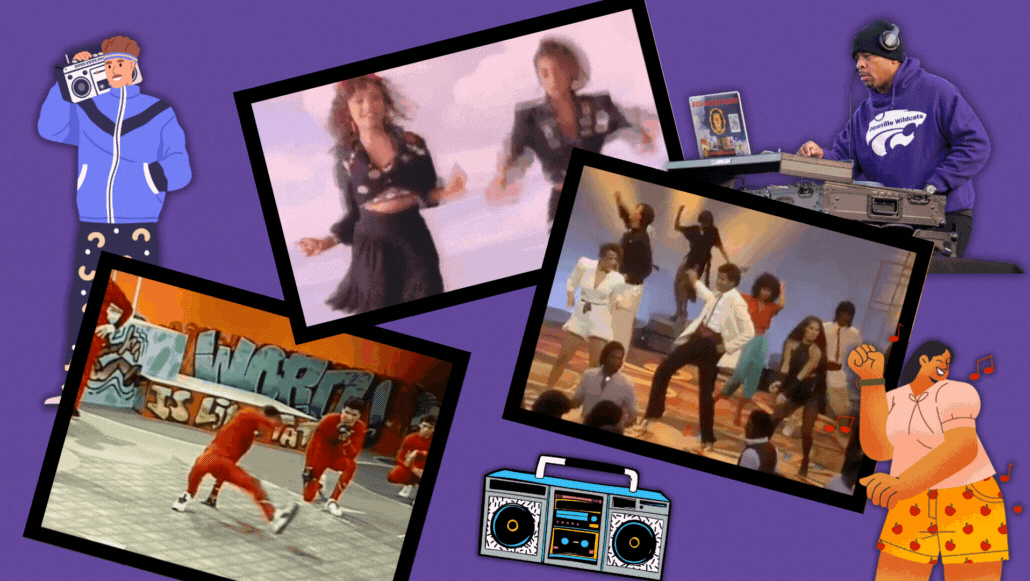 Videos of 1980s dancing.