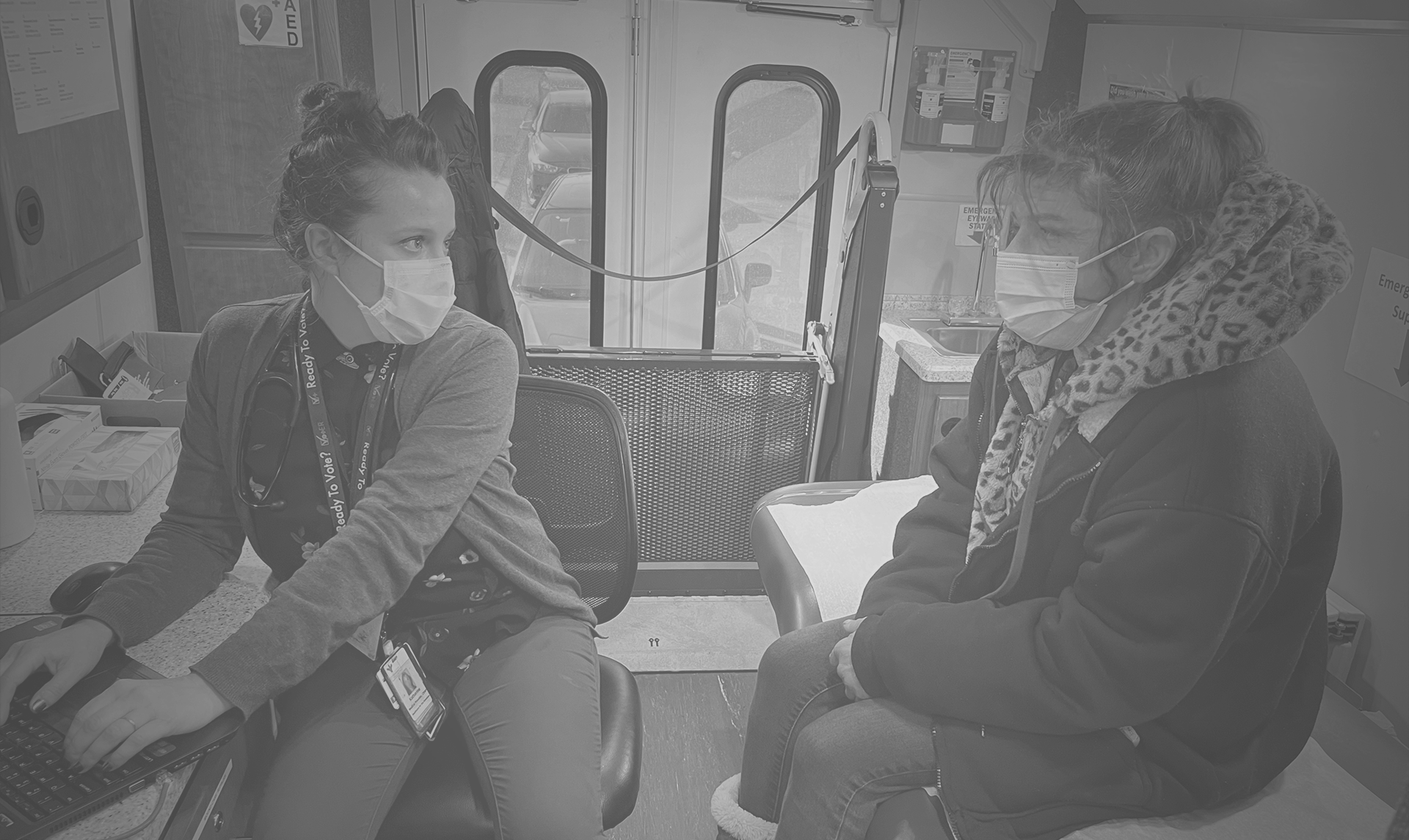 A mobile health vehicle