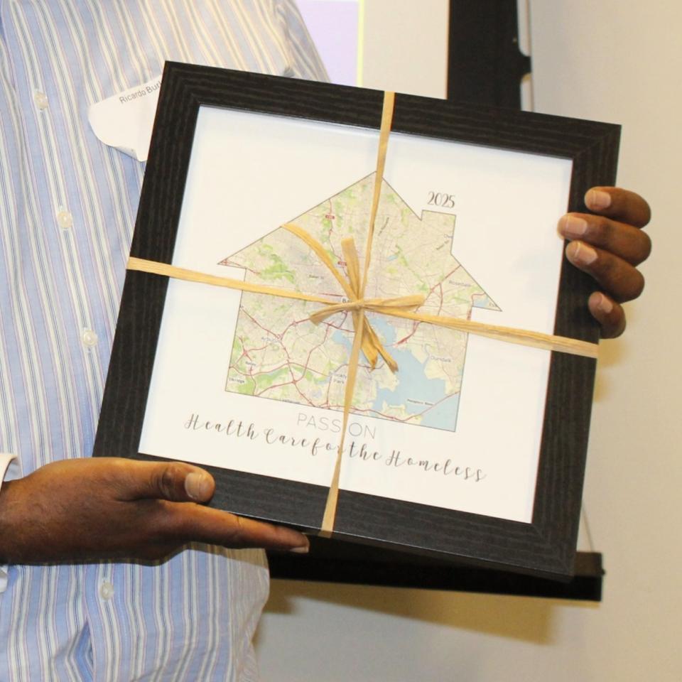 Framed award for the Core Value of passion